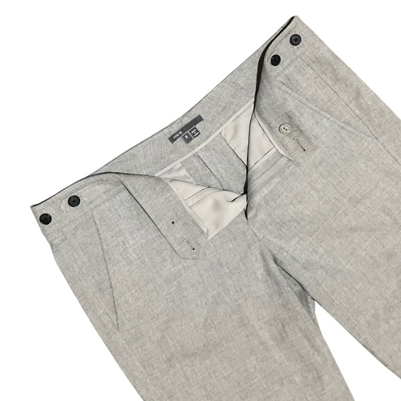 Vince Womens Tapered Cuffed Trousers Gray Wool Blend Pull On Jogger Pants Size 8 - Picture 5 of 9
